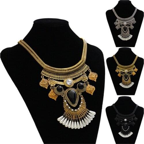 Fashion Jewelry Necklace Earrings Set Women Exaggerated Necklace Punk Collar Female Accessories