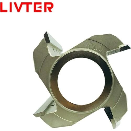 LIVTER heavy duty woodworking diamond spiral flat knife blade wood shaper cutter heads for spindle 4 moulders