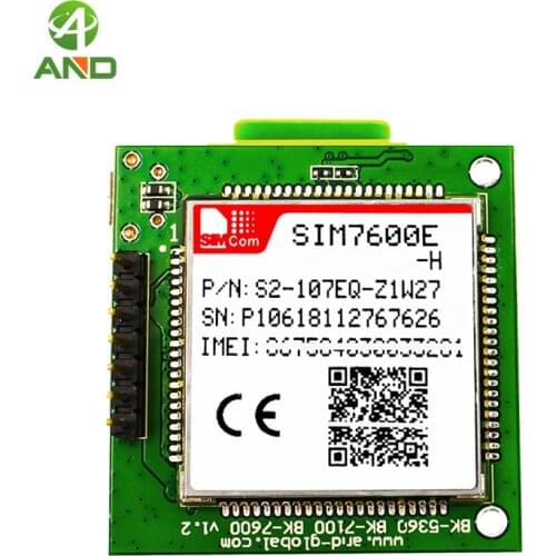 LTE CAT4 SIM7600E-H breakout board,bands B1 (2100)B3 (1800) B7 (2600)B8 (900)B20 (800DD)B5 (850)B38 (TDD 2600)B40 (TDD 2300)