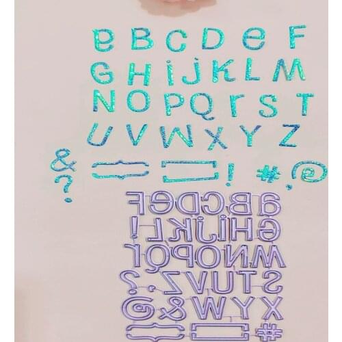 26 English letters Metal Cutting Dies for DIY Scrapbooking Album Paper Cards Decorative Crafts Embossing Die Cuts