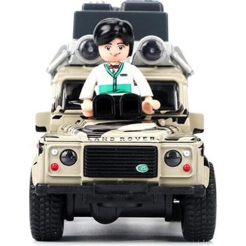 Simulation Alloy Car Model Off-Road Vehicle Sound And Light Music Pull Back Boy Interactive Toy Car Door Can Be Opened