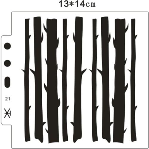 Wholesale tree stump shield DIY cake scrapbook stencils hollow Embellishments printing lace ruler Valentines Day