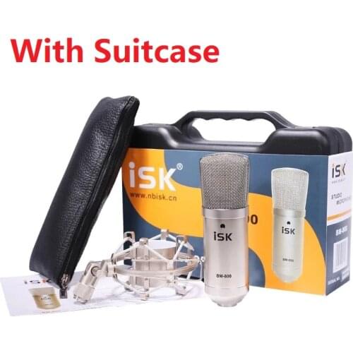 Original ISK BM-800/ BM800 Condenser Microphone Professional Recording Microphone Music Create Broadcast And Studio Microphone