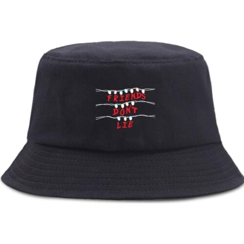 Stranger Things Friends Fishermans Hat Casual New Summer Beach Cap Outdoor Unisex Bucket Hats Foldable Sunscreen Panama Caps