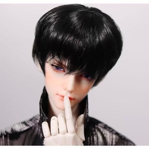 BJD Wig 1/3 1/4 1/6 Doll Hair Idol Style Bangs Short Straight Male Girl Cool Boy Doll Accessories Various Colors Available