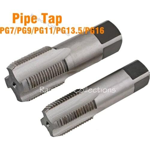 PG7/PG9/PG11/PG13.5/PG16 6542 HSS Pipe Tap Screw Taps for Pipes Threading Making Hand Repair Tools
