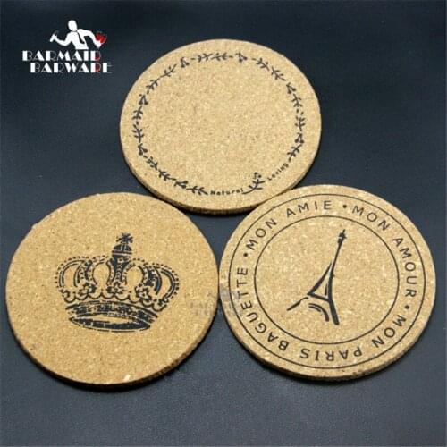 1pcs 10cm Wood Coasters Table Cup Mat Kitchen Mat Pad For Bar Cocktail Made Of Soft Wood Coasters