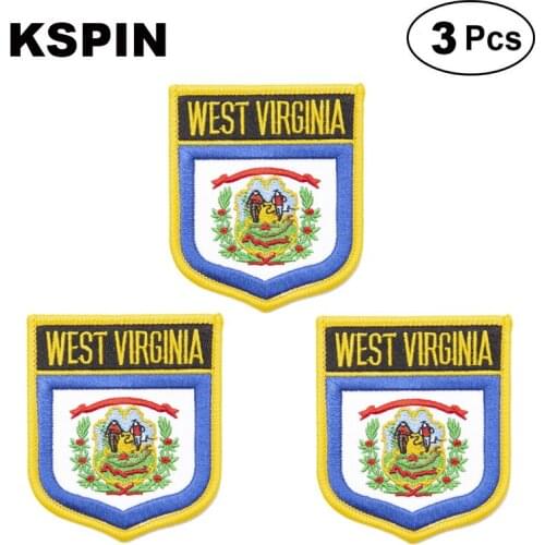U.S.A Wyoming Shiled Shape flag patches national flag patches for Cothing DIY Decoration