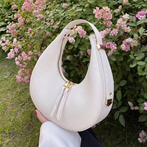 Lady handbag PU Leisure Armpit Bag Shopping Shoulder Bags adjustable Shoulder straps Dumpling Bag New Trend Womens Bags