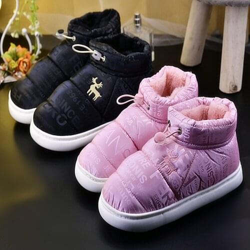 Autumn Cotton Shoes Woman Light Weight Winter Warm Down Female Snow Boots Waterproof Large Size Flat Heels Lovers Ankle Boot