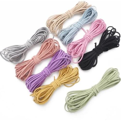 5meters 3.5mm Colorful High-Quality Round Elastic Band Round Elastic Rope Rubber Band Elastic Line DIY Sewing Accessories