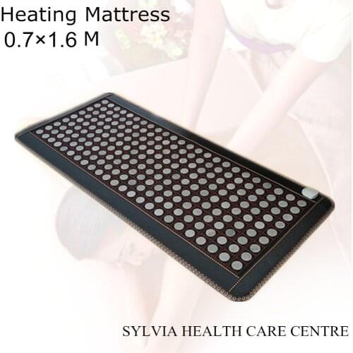 Free Shipping beauty spa Bed Mattress jade Tourmaline Heating Cushion Health Mattress Thermal heating sleeping Mattress