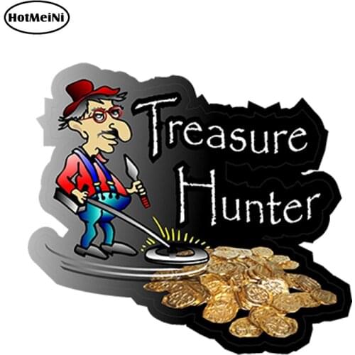HotMeiNi 13 x 13cm Car Styling treasure Series Treasure Hunter Decal Car Sticker Accessories Funny Doors And Windows Accessories