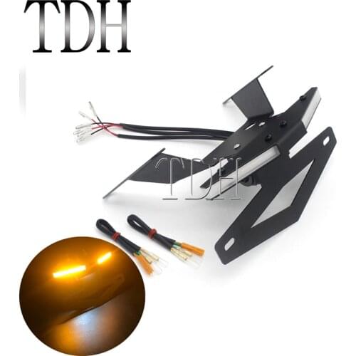 Motorcycles Rear Fender Eliminator Kit LED Turn Signal Light License Plate Lamp Bracket For Honda CBR650R CB650R 2019-2020