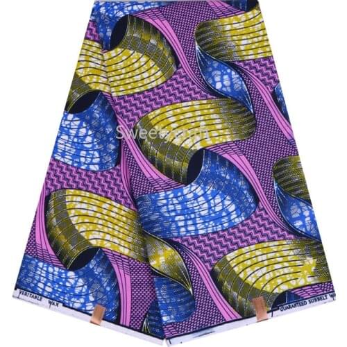 Nederlands Wax African 2020 Sewing Cloth for Women Pagne Nigeria Super Ghana geometry Print Holland Ankara Tissu 100% Polyester