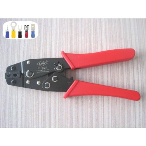 HS-0725 pre-insulated terminal crimping pliers tool 0.5-2.5mm2