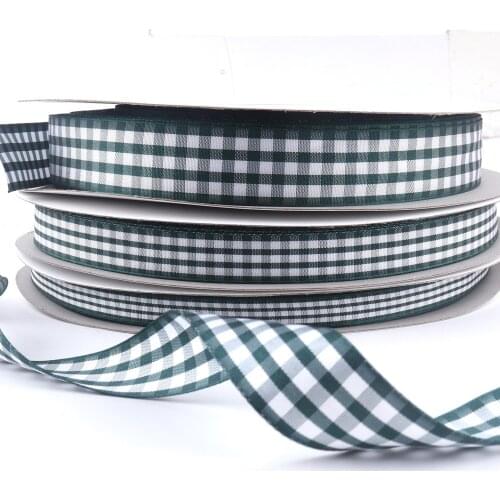 Olive Green Check Wired Ribbon Easter ribbon Chevron ribbon Spring Ribbon daisy ribbon Grosgrain Ribbon DIY Crafts 10mm/16mm/25m
