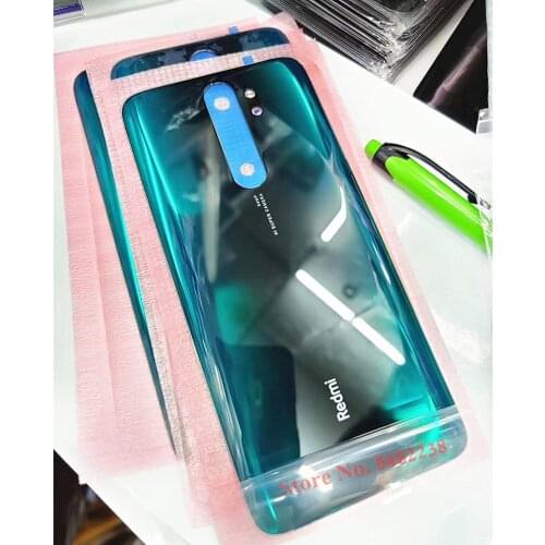 100% Original Back Housing For Xiaomi Redmi Note 8 pro Rear Back Battery cover mobile phone Case shell Replacement parts