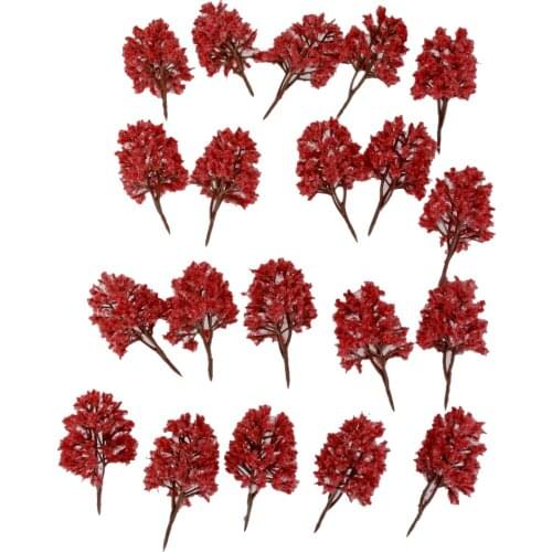20PCS Model Trees Layout Train Railway Raiload Landscape Scenery 1:150 #08
