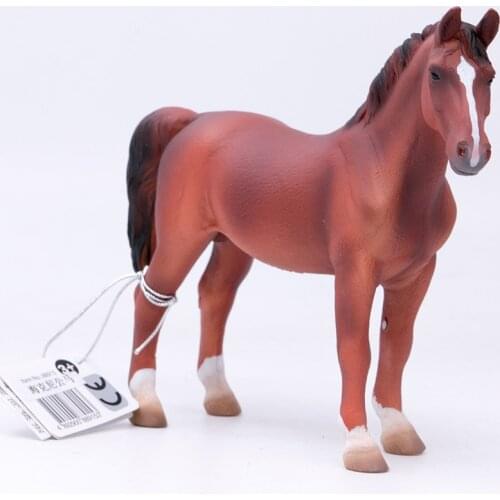 2021 New CollectA Miniature Animal Toys Horse Country Hackney Stallion Chestnut PVC Plastic Model #88915