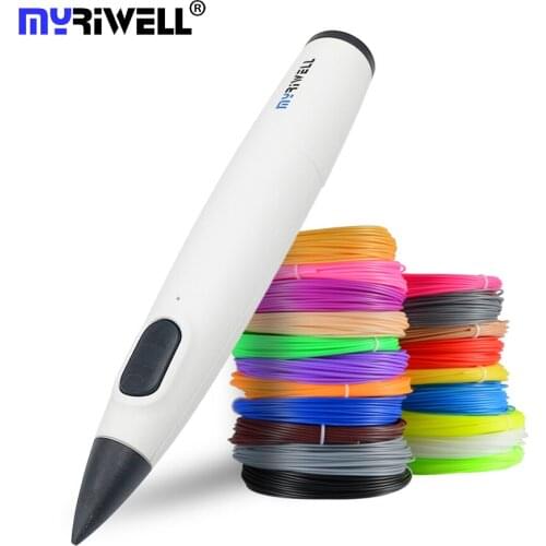 Myriwell 3D Pen Low temperature 3D Printing Pen With PCL Filament Creative Toy Birthday Gift For Kids Design Drawing