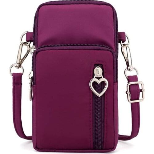 8PCS / LOT Crossbody Mobile Phone Shoulder Bag Pouch Case Belt Handbag Satchel Purse Wallet