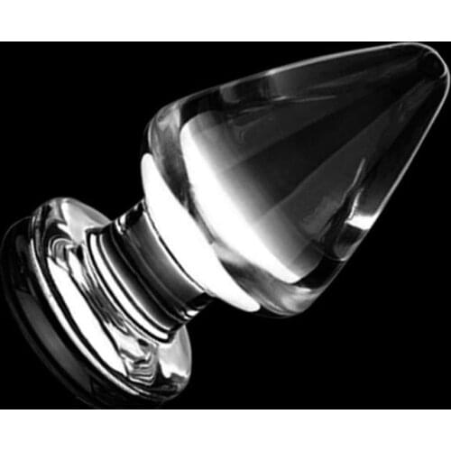 60mm Anal Big Plug Crystal Glass Butt Plug Sex Toys for Men Large Glass Anus Plug Dildo Massager Erotic Toys
