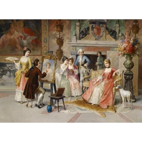 Free shipping classical court figure prints painting artist painting printed on canvas home decoration picture canvas printings