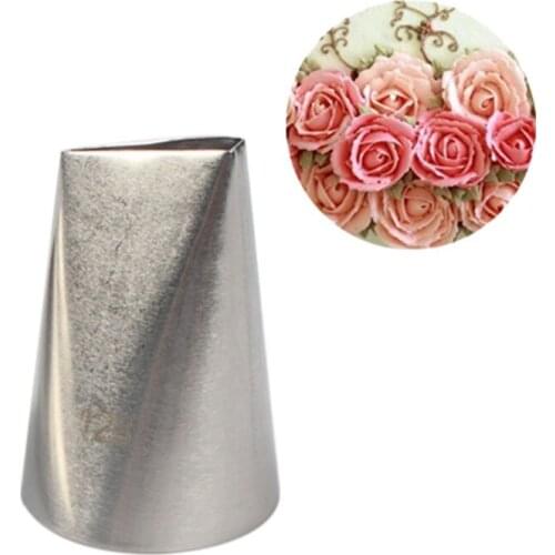 #128 Large Rose Metal Ream Tips Pastry Tools Stainless Steel Icing Piping Nozzles Cupcake Cake Cream Decoration