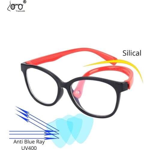 Childrens Blue Light Blocking Cute Glasses Square Kids Gamin Screen Protection Eyeglasses Round Anti Radiation Spectacles UV400