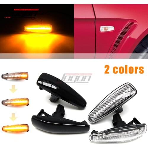 For Mitsubishi Lancer Evolution Evo X Outlander Sport RVR ASX Mirage 2014+ LED Dynamic Turn Signal Light Side Fender Marker Lamp