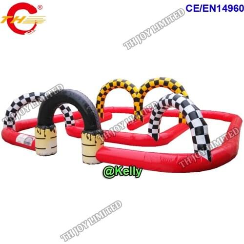 15X8X2.5M giant inflatable gokart track for sale, commercial race air track inflatable air track for rc car racing