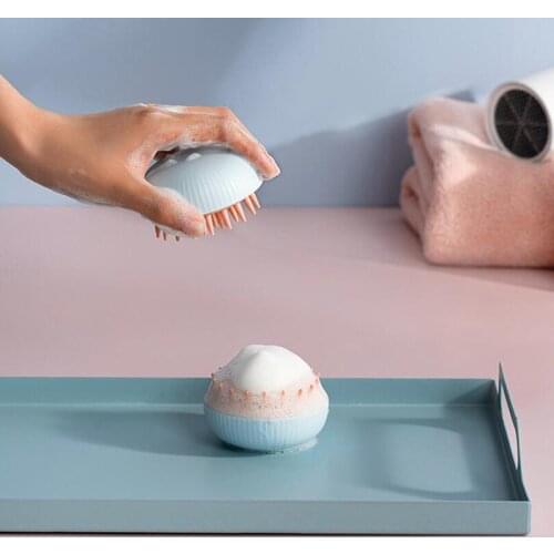 Head Comb Hair Wash Body Ball Massager Brush Shampoo Scalp Massage Brush Body Shower Bath Brush Spa Slimming Massage Brush