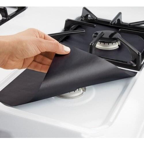 Reusable Aluminum Foil Gas Stove Protectors Cover Liner Clean Mat Pad Dishwasher Safe Kitchen Accessories