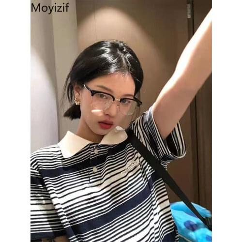 Женские полосатые футболки Moyizif China At AliExpress