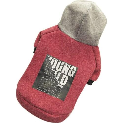 Pet dog Clothes Autumn winter clothes for small dogs Outfits Teddy Pomeranian Schnauzer windproof Dog hoodie
