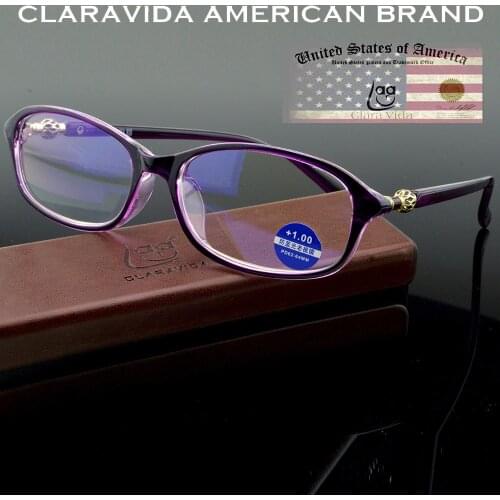 Hand Made Frame Women Multi-layer Coating Portable Reading Glasses +0.75 +1.00 +1.25 +1.5 +1.75 +2.00 +2.25 +2.5 +2.75 To +4