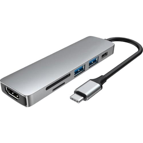HOT-Hub USB C Converter Type C to HDMI-Compatible 4K VGA Multi USB 3.0 PD Dock Station for Pro Docking Station USB C