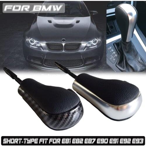 Auto Gear Shift Knob HandBall For BMW E81 E82 E87 E90 E91 E92 E93 Carbon fiber Automatic Stick Gear Shift Knob Car Accessories