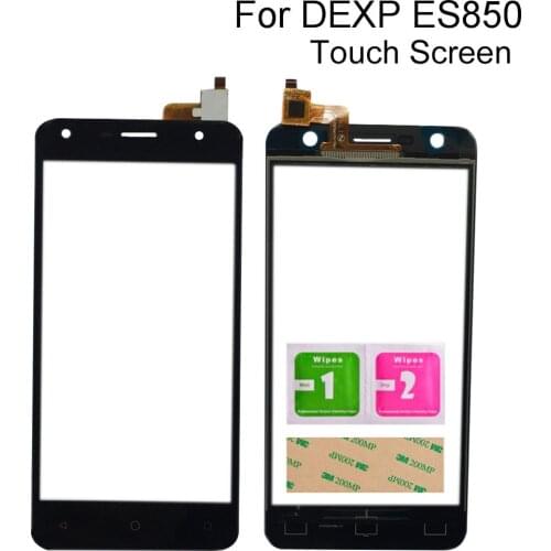 Touch Screen For Dexp Ixion ES850 Touch Screen Digitizer Panel Front Glass Lens Sensor Mobile Tools 3M Glue
