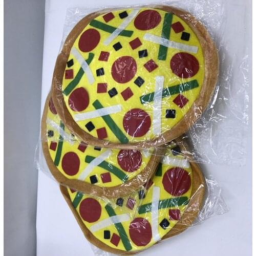 Adult Kid Pizza Shape Hat Christmas Carnival Birthday Hen Party Cap Halloween Stage Prop Hats