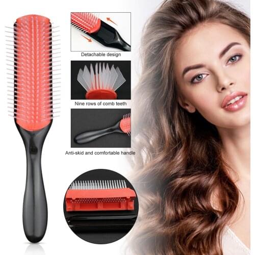Hair Brush Scalp Massage Comb Hairbrush Nylon Women Wet Curly Detangle Hair Brush for Salon Hairdressing Styling Tools