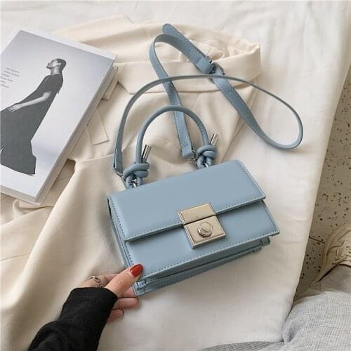 Candy Color Pu Leather Crossbody Bags for Women 2020 Fashion Shoulder Bag Wild Desige Handbags Female Shoulder Bag Travel Tote