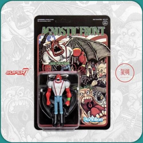 Super7 Agnostic Front Movies and Tv Hang Card Toy Action Figures Toys for Children Gift