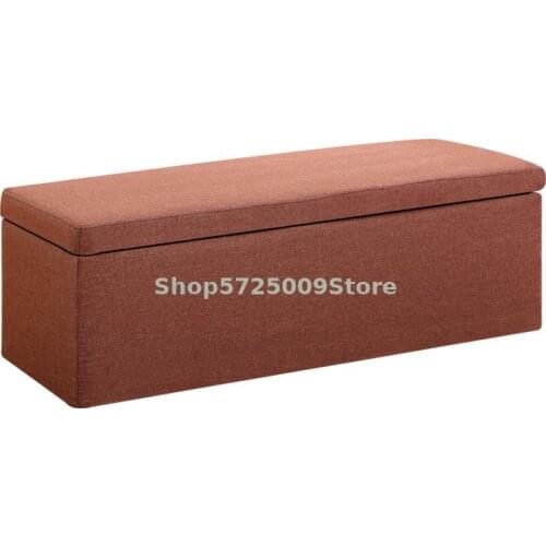 Fabric Storage Stool, Rectangular Storage Stool, Removable And Washable, Long Bench, Shoe Changing Stool, Soft Bag Sofa Stool