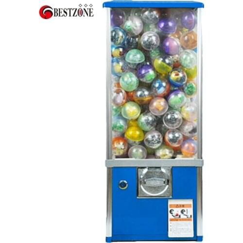 1Pcs Vending Machine Colorful Plastic Toy Capsules Coin Operated Tabletop Bouncing Balls Cabinet Metal Penny-in-the-slot Vendor