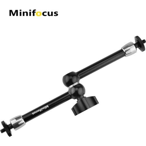 Upgraded 9.8 inch Adjustable Friction Magic Arm with Both 1/4'' Thread Screw for Flash Video LED Light Microphone Monitor Cage