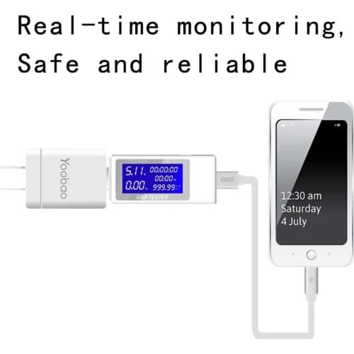 USB Tester Digital Voltmeter Current Voltage Charger Capacity Detector Indicator Dropship