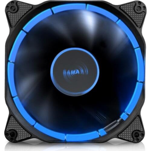 12CM 12025 1200RPM 27DBA Chassis Fan Ring Tongue Solid Color Aperture For E-Sports Atmosphere Low Noise
