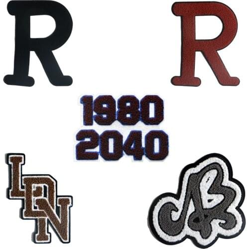 1pcs Lovely Towel Embroidery Alphanumeric Iron Patch Decal Childrens Clothing Bag Sewing Badge Jeans Patch Accessories